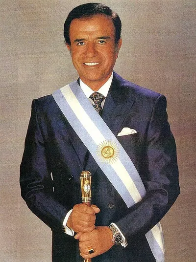 Portrait of Carlos Menem