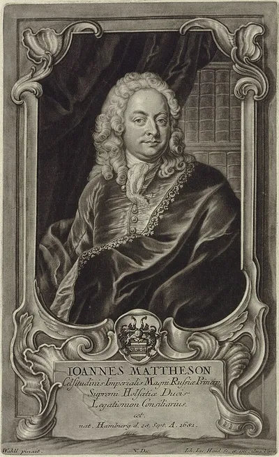 Portrait of Johann Mattheson